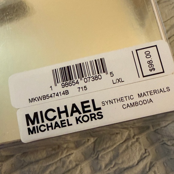 Michael Kors Monogram Belt with Gold Buckle-NWT - Picture 3 of 3